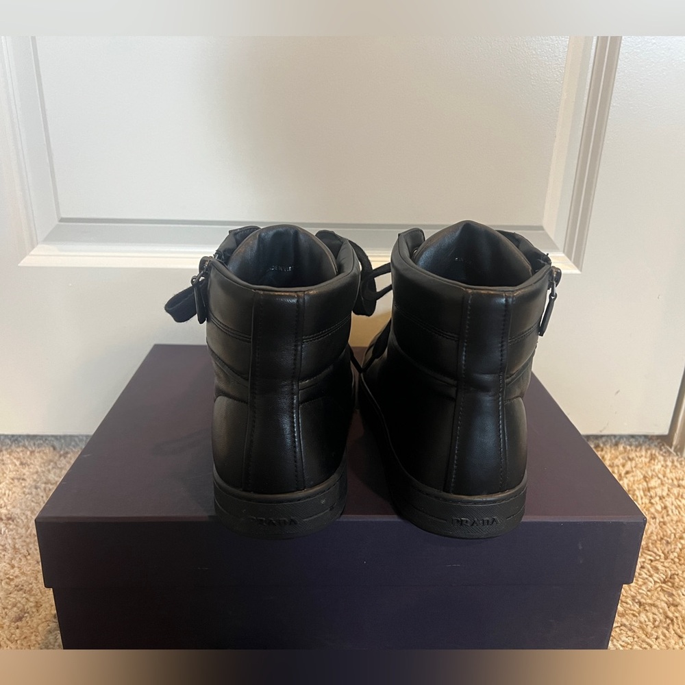 Men’s Prada boots black size 10 only for pick up at San Antonio TX - Picture 11 of 12